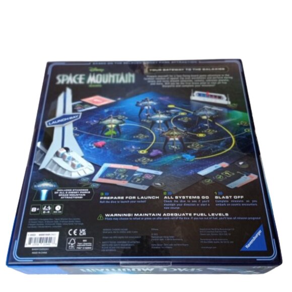 Disney Space Mountain All Systems Go Board Game New Sealed - Picture 2 of 4